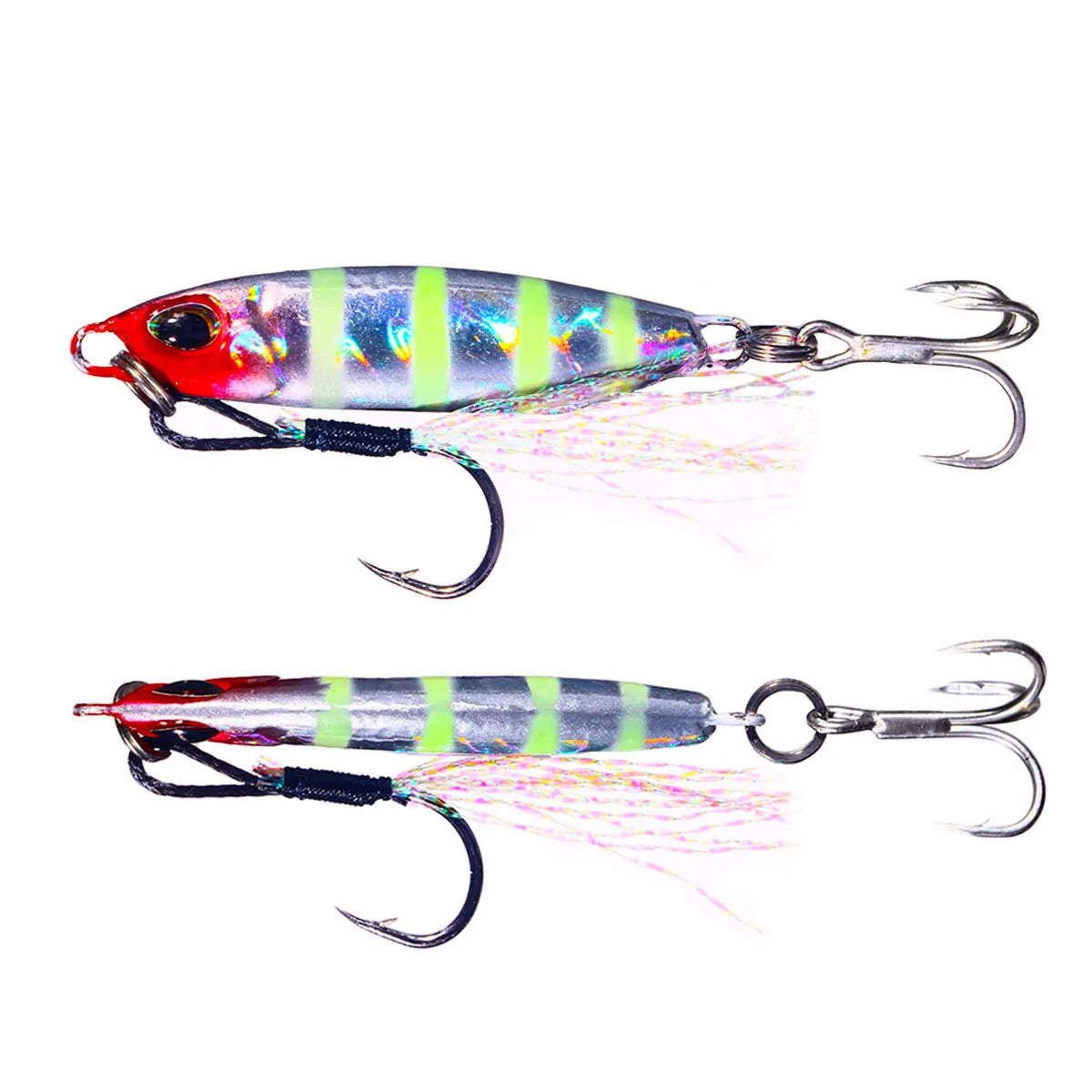 Customization 16G 32G Metal Jig Lead Jigging Fishing Lure Deep Slow Sinking Trolling Fishing Saltwater Metal Jig Lure