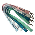 Wholesale Designer Custom Dye Sublimation Polyester for Pink Lanyards with Logo Includes Accessory Hook for ID Badge Holder