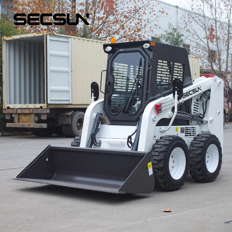 Skid Steer Front Loader 730 kg 830 kg 1050 kg Multifunctional Wheel Mini Steer Loader with Quick Hitch