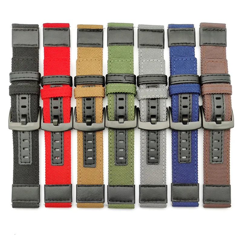 ONTHRLEVEL  20mm 22mm Fabric Nylon Camouflage Camo Watch Band