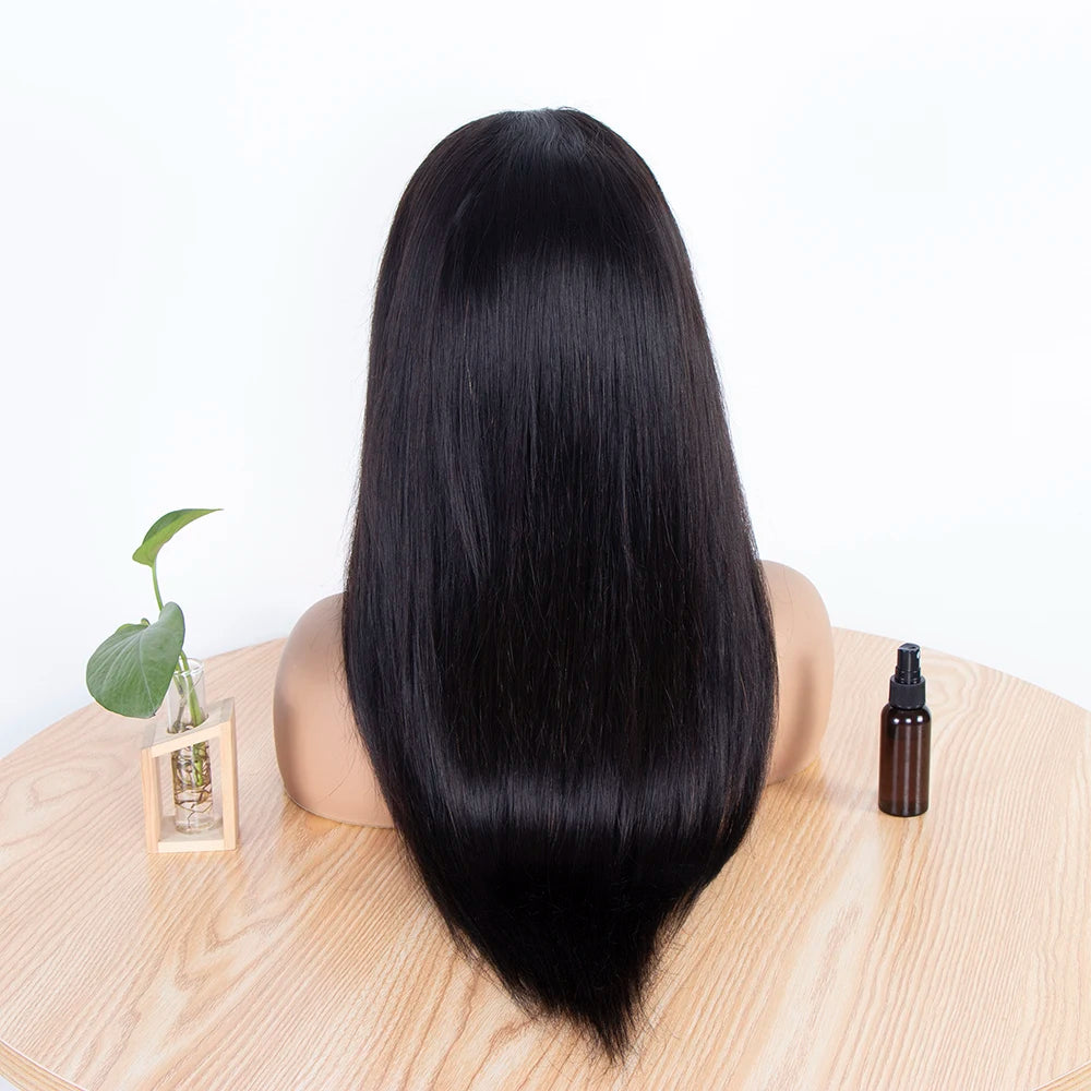 Oceane Lace Front Wigs French Lace 100% Virgin Remy Light Brown 180% Density 13X6 Bone Straight Brazilian Human Hair 220g