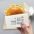 Take Out square Food Container Breakfast Sandwich Toast Bread Burger Cake Paper Box