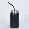 Juice Mug with Straw and Lid Double Wall Stainless Steel Tumbler Can