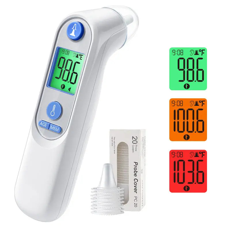 Portable Travel Size Infrared Heat Checker for Household Thermometers Auto-Shut-Off Function Electric Power for Ear Application