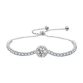 Luxury S925 Sterling Silver Moissanite Premium Bracelet Elegant Bangles