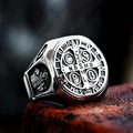 SS8-1047R New Updated Design Stainless Steel CSSML Ring for Men Religious Cross CSPB Personality Jewelry Wholesale Gift