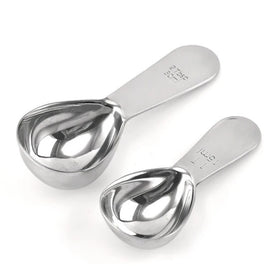 High Quality Stainless Steel Coffee Measuring Spoon 1 Tbsp 15ML/2 Tbsp 30ML Mirror Polish Silver Metal Coffee Measure