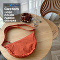 Fashion Portable Travel Small Sling Chest Shoulder Crossbody Dumpling Bag Nylon Shoulder Strap Bag for Women Men