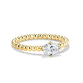 Factory Wholesale 925 Sterling Women's Ring Gemstone Beads Round Beads China Vintage Beaded Silver Ring