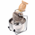 Barbershop Barber Shaving Metal Bowl Custom Logo Beard Care Soap Bowl Silver Stainless Steel Shaving Bowl Tool