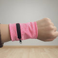 Custom logo Basketball Tennis Working Out Gym Cloth Athletic Elastic Wristband Sports Sports Cuff with Pocket Zip