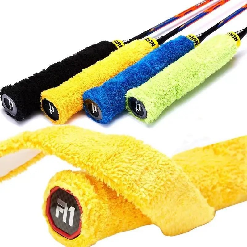 Customized Multicolor Microfiber Towel Fabric Tennis Racket Handle Overgrip Hockeystick Grip for Badminton Racket