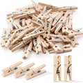 Tailai Natural Wood Strong Grip Holder to Dry Laundry Clothesline Hanging Rack Bag Clips Crafts Photos Wooden Clothespins.