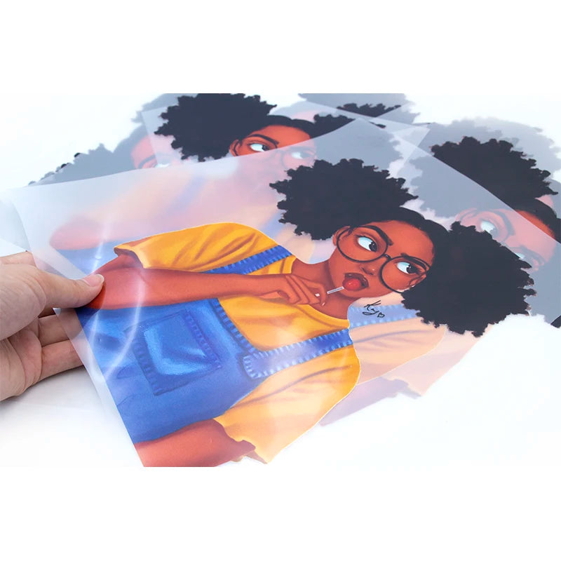 Custom Dtf Heat Transfer Vinyl Screen Print Transfers Stickers Iron on Tshirts