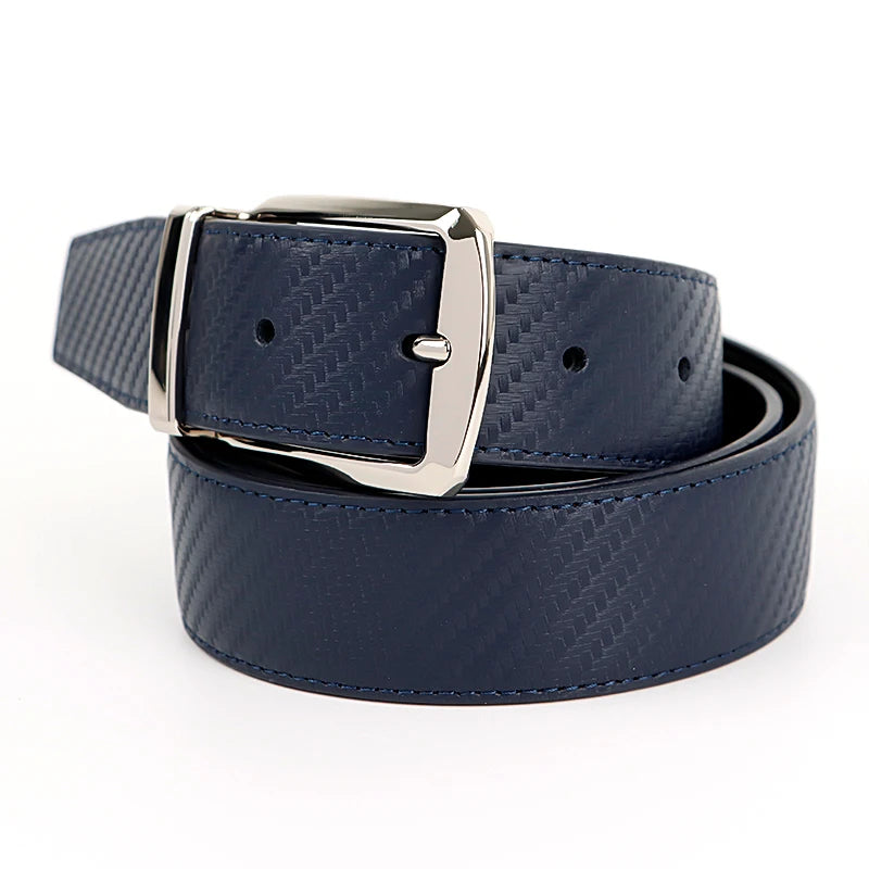 OEM Customizable Men Genuine Leather Belt Men Elegant Fashion Pin Buckle Leather Belt Business Casual Jeans Belt MegaBDM