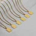 Real U Designer Inspired 18K Gold Plated A-Z Initial Letters Pendant Necklace for Women Vintage Christian Inspiration Fashion