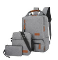 Portable Travel Bag Customized Backpack Male Student Schoolbag Travel Bag Three Piece Leisure Laptop Bag Wholesale