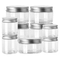 30ml-150ml  Container Clear Canister Transparent Travel Bottle Pot Lip Balm Cap Round Wide Mouth Plastic Storage Jars