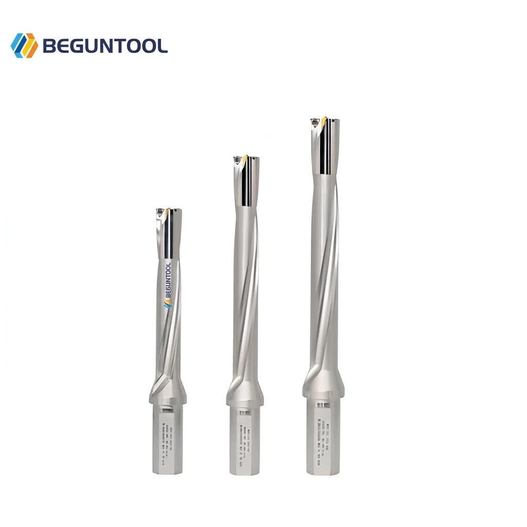 BEGUN Coolant Deep Hole SP/WC U Drill Indexable 6D/8D/10D High Quality with Center Drill