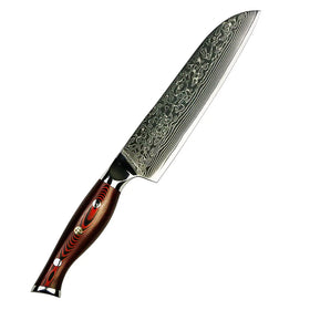 Household Damascus Knife Japan Vg-10 Steel Custom CHEF Santoku Kitchen Knife