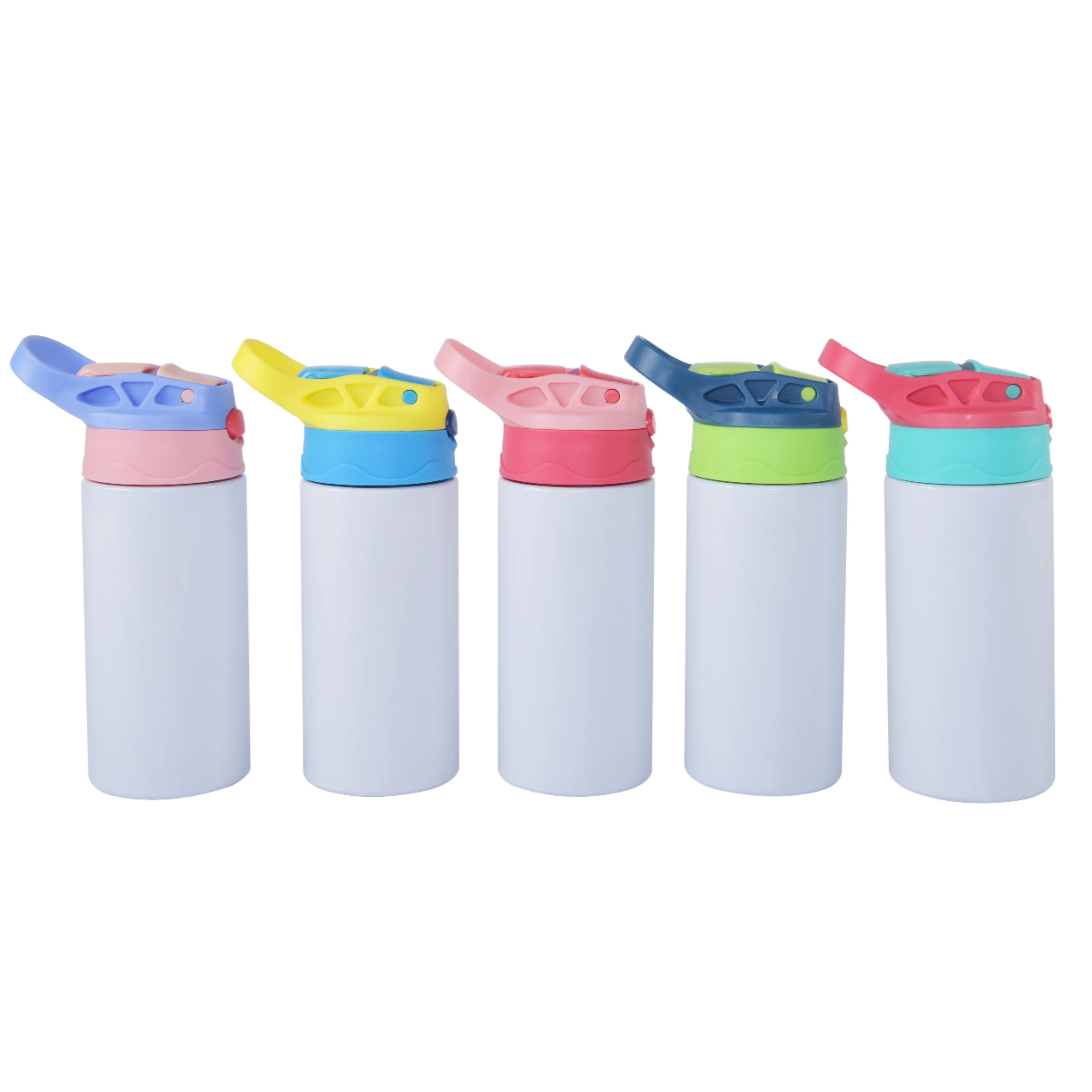 Double Wall SUS304 Stainless Steel Insulated Vacuum Tumblers Sublimation Straight Water Bottle for Kids for Hiking Straw Type