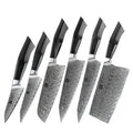 6 Pcs Chef Knife Set Professional Kitchen Damascus Steel 67 Layers Damascus Steel G10 Handle Knives