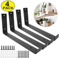 6inch 8inch 10inch 12inch Metal Sheet Farbrication Shelf Bracket Iron Right Steel L Z Angle Wall Mounting Brackets