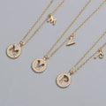 Erkek Kolye Sterling Silver 925 Necklace Women Crystal Pendant Jewelry Gold Plated Necklace Gold Letter Necklace