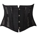 Torso Underbust Corset Gothic Bustier Body Shaper Steel Boned Breathable Mesh Lace-up Waist Trainer Seamless Girdle Woven