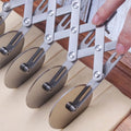 Adjustable 3 5 7 Wheel Silicone Stainless Steel Bread Dough Divider Pastry Pasta Pizza Slicer Cutter Disposable Dishwasher Safe