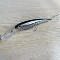 Deep Diving Lure 14CM 40G Holographic BLACK OPP Bag OEM ODM ABS Plastic 3D Lure Eyes Hard Body Streamer Lure Acceptable 20g