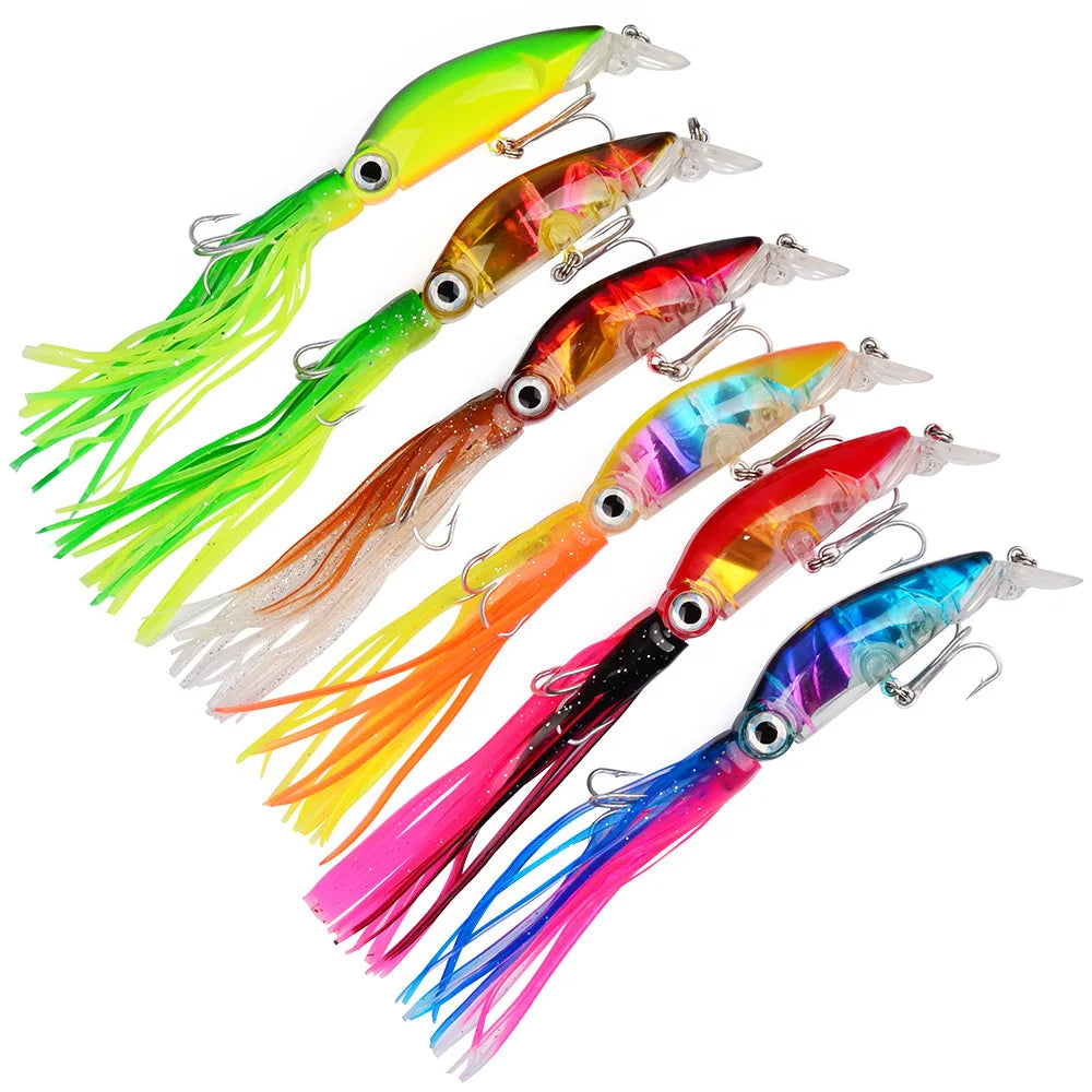 Hot New Products 10cm/18g Plastic Fishing Lure Octopus Hard Lure Fishing