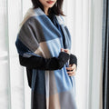 Elegant Warm Scarf for Women Faux Cashmere Scarf With Tassel Winter Woven Scarves Wholesale
