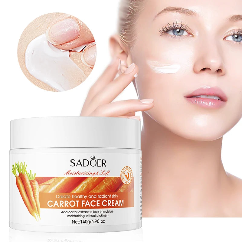 140g SADOER Manufacturers Nourishing Hydrating Oil Control Facial Care Moisturizing Carrot Face Cream