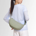 Fashionable Simple Women's Crossbody Shoulder Bag Zipper Closure Lightweight Nylon Leisure Travel Daily Use