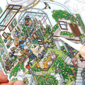 3pcs/pack Stickers Today's Business Ninth Series DIY Decoration Stickers for Landscape Architecture Handbook