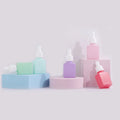 Customized Printed Rectangle Dropper Bottle Colorful Cute Skincare Pipette 15ml Serum Cosmetic Frosted Square Dropper Bottles