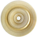 Wholesale Luxury Gold Rimmed Clear Dinnerware Set Color Enamel Technique Glass Charger Plate for Wedding Banquet Decoration
