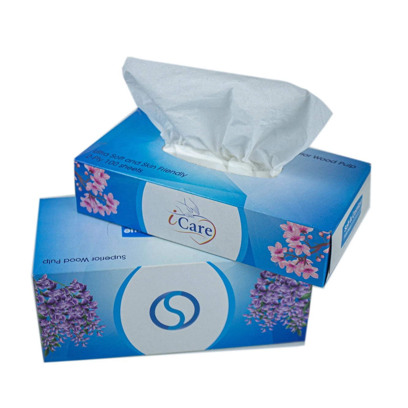 Customized Cheap price virgin wood pulp 3 ply Facial Tissue paper