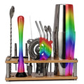 Hot Selling 17 PCS Stainless Steel Bartender Kit Set Includes Martini Shaker Measuring Jigger Mixing Spoon for Cocktail Shakers