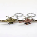 Wholesale Antique 3D Metal Aircraft Air Plane Vertiplane Key Chain Flight Staff Airline Gift Airplane Verticraft Pendant Keyring