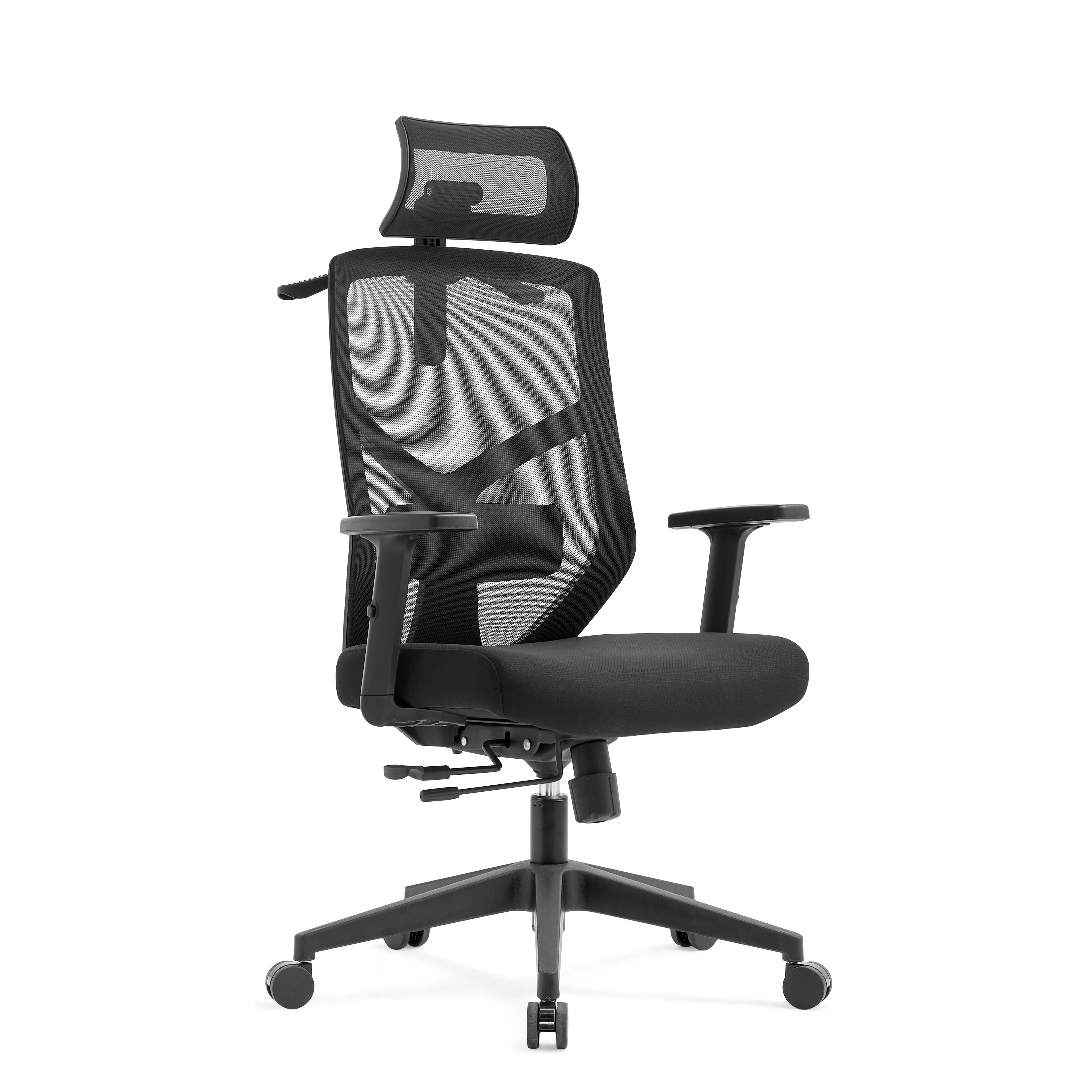 2023 Factory Price High Back Mesh Computer Office Chair with 2D Headrest for Office Used