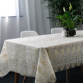 Wholesale PVC NR Foam Roll Green Blue Flower Rectangle Home Restaurant Decorative Table Cloth