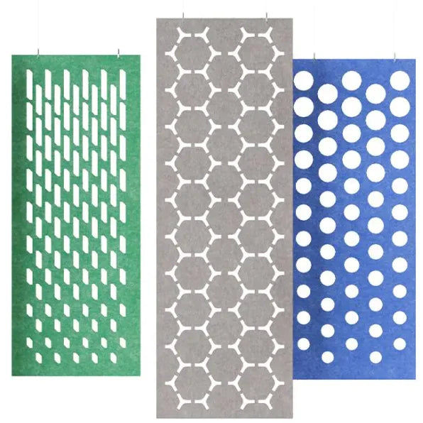Noise Reduction Hanging Acoustic Screen Polyester Fiber Acoustic Partition Hanging Room Divider Wall Panel