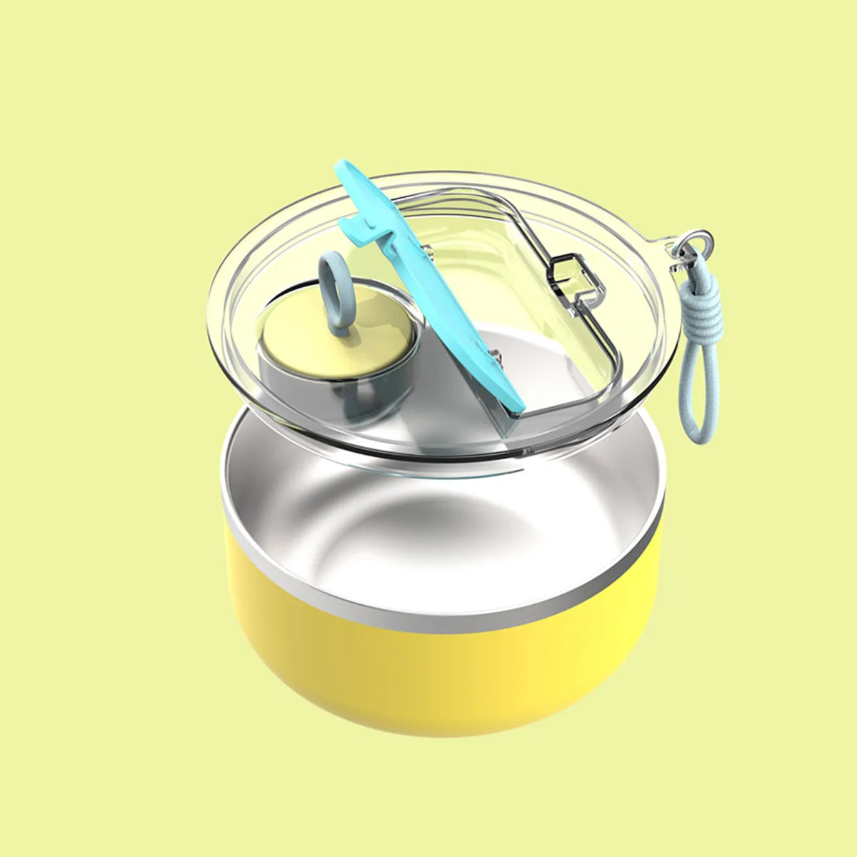 2025 Watersy Student Dormitory Lunch Box 304 Stainless Steel Instant Noodle Bowl with Lid for Office Workers and Food Storage