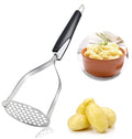 Potato Mashers Mashed Potatoes Masher Stainless Steel Masher Heavy Duty Kitchen Tool for Bean Avocado Garlic Press Cooking