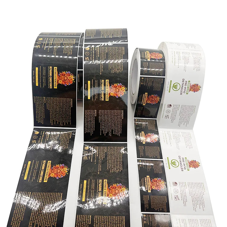 Private Label Vinyl Self-Adhesive Waterproof Oil-proof Heat-resistant Anti-ultraviolet Eco-friendly Skin Care Makeup Sticker for