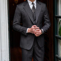 Popular High-quality Handsome Dark Gray Men's Suit Three-piece Business Leisure Joker Banquet Solid Color Luxury Slim Men's Suit