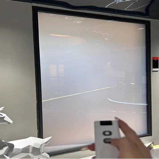PDLC Smart Glass Film-Explosion-Proof Decorative Modern Design Self-Adhesive Remote Control 2-Year Warranty