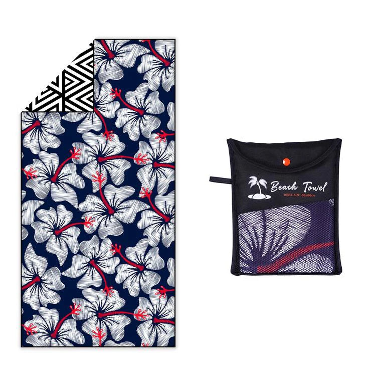 Custom Double Sides Printed Microfiber Sand Free Beach Towel